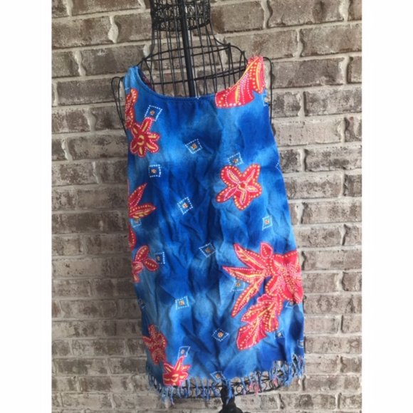 Pacific Connections Swimsuit Coverup Starfish VTG - Picture 1 of 8